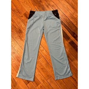Y2K Nike Athletic Pants L (12-14) Blue‎ White Black Mesh Side Stripe